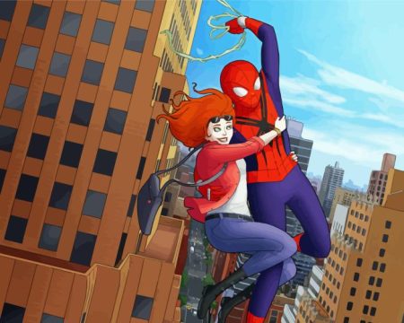Mary Jane And Spider Man Diamond Painting