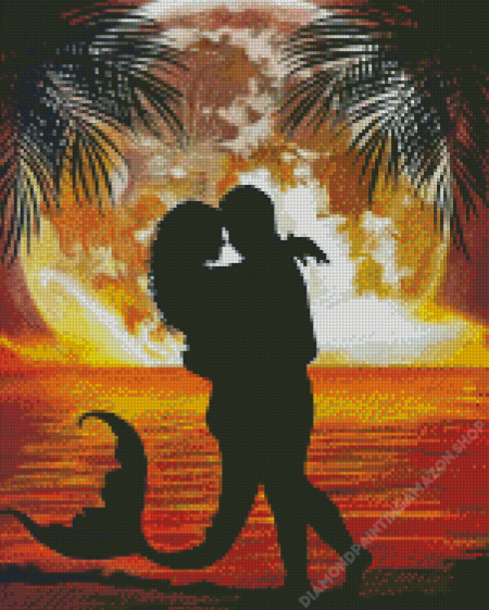 Mermaid In Love Diamond Painting