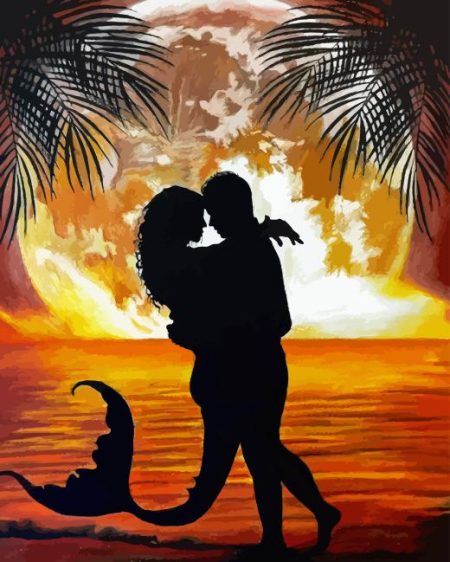 Mermaid In Love Diamond Painting