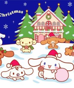 Merry Christmas Cinnamoroll Diamond Painting