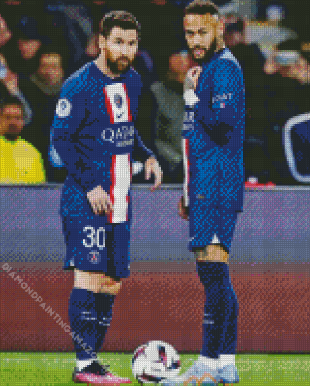 Messi And Neymar Diamond Painting