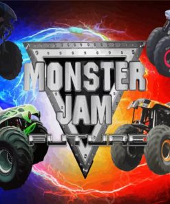 Monster Jam Race Diamond Painting