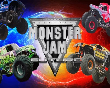 Monster Jam Race Diamond Painting