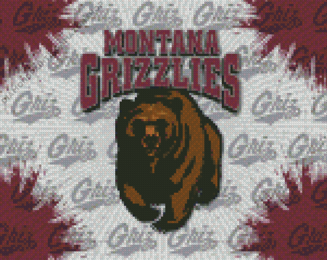 Montana Grizzlies Logo Diamond Painting