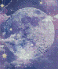 Moon And Stars Diamond Painting