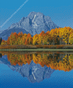 Mount Moran Lake Diamond Painting