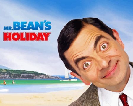 Mr Bean In Beach Diamond Painting
