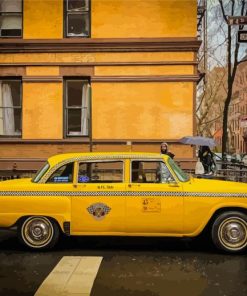 New York Yellow Taxi Cab Diamond Painting