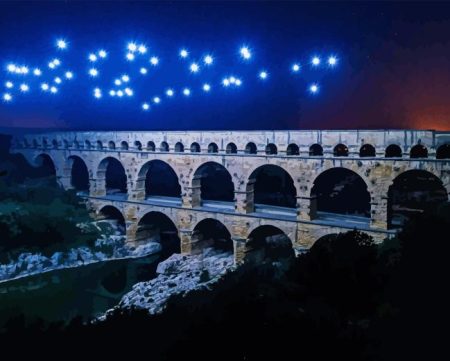 Nimes Pont Du Gard Diamond Painting