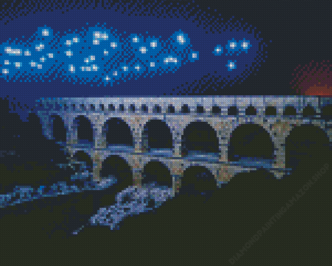 Nimes Pont Du Gard Diamond Painting