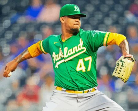 Oakland As Player Diamond Painting