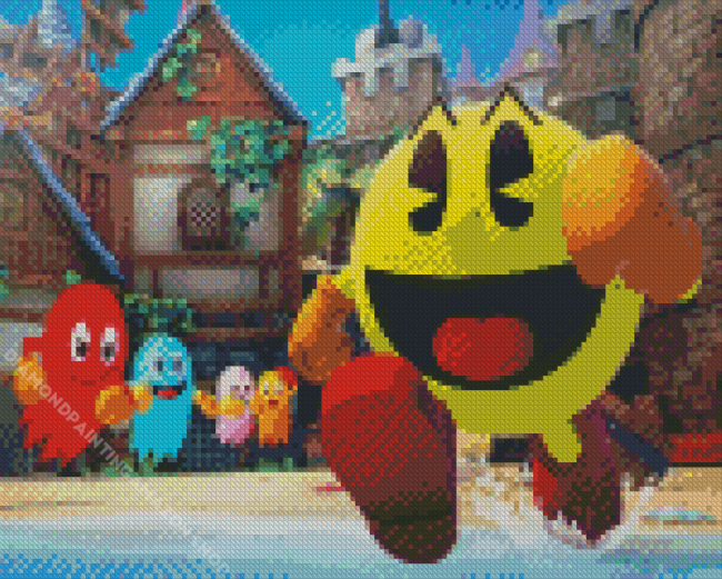 Pac Man Diamond Painting