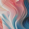 Pastel Abstract Waves Diamond Painting