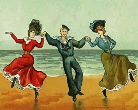 People Dancing On Beach Diamond Painting