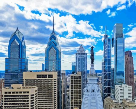 Philadelphia Skyline Diamond Painting