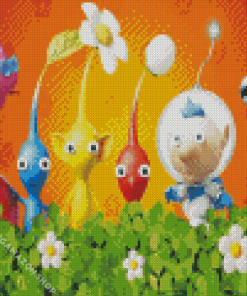 Pikmin Game Diamond Painting