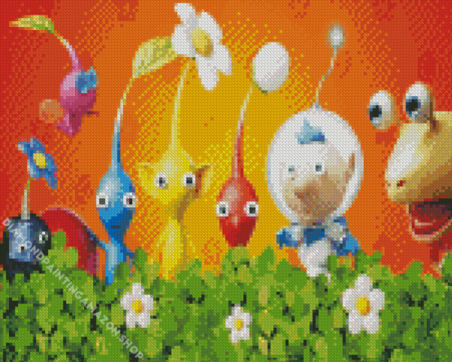 Pikmin Game Diamond Painting