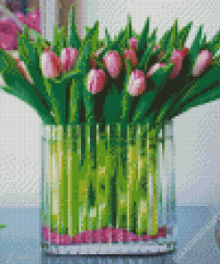 Pink Tulips Diamond Painting