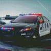 Police Car Diamond Painting