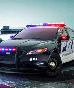 Police Car Diamond Painting