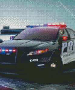 Police Car Diamond Painting