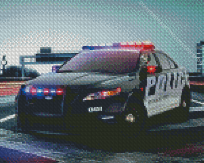 Police Car Diamond Painting