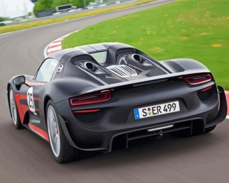 Porsche 918 Spyder Diamond Painting