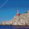 Punta Carena Lighthouse Diamond Painting