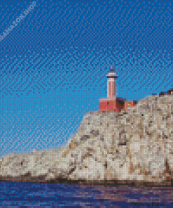 Punta Carena Lighthouse Diamond Painting