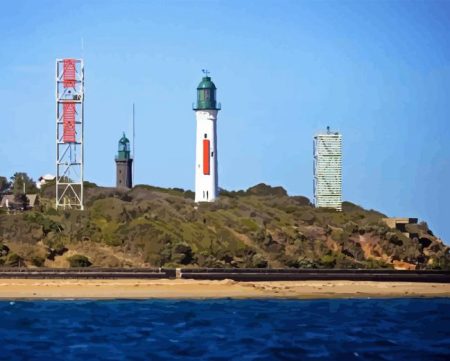 Queenscliff White Lighthouse Diamond Painting
