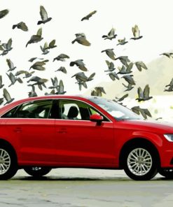 Red Audi A3 Diamond Painting