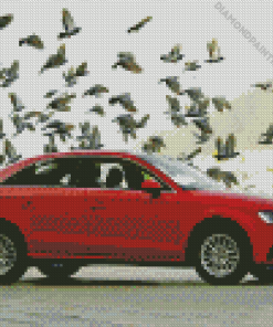 Red Audi A3 Diamond Painting