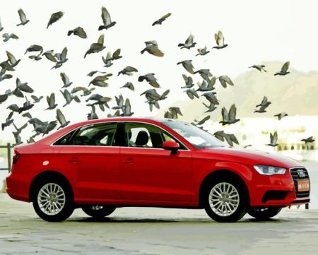 Red Audi A3 Diamond Painting