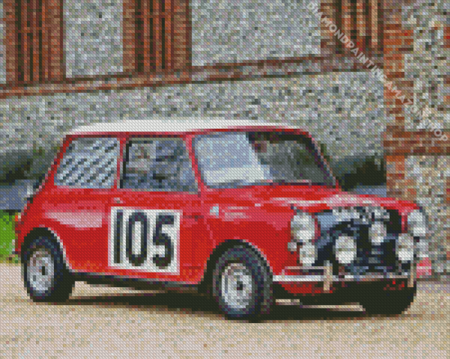 Red Mini Rally Diamond Painting