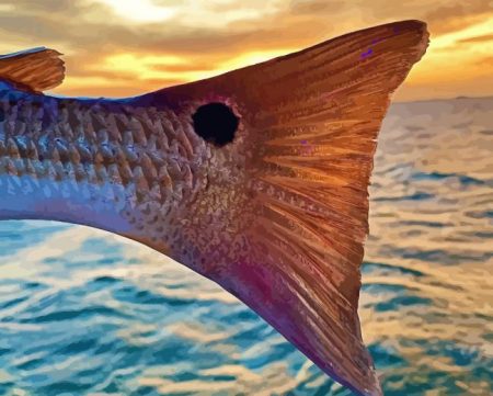 Redfish Tail Diamond Painting