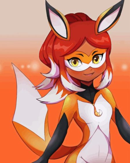 Rena Rouge Superhero Diamond Painting