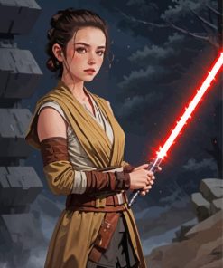 Rey Skywalker Diamond Painting