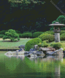 Rikugien Gardens Diamond Painting