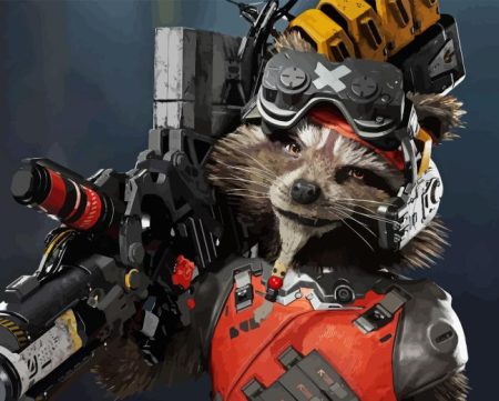Rocket Raccoon Diamond Painting