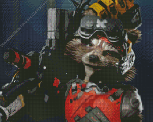 Rocket Raccoon Diamond Painting