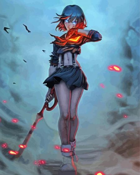 Ryuko Matoi Manga Diamond Painting