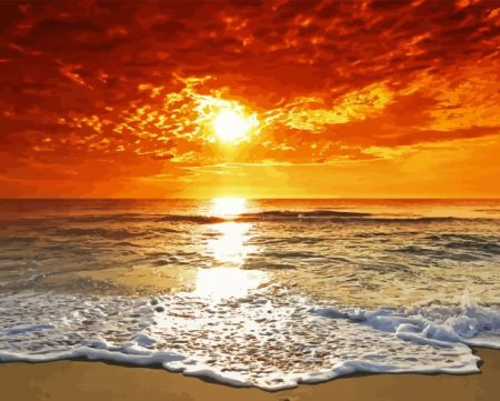 Sea Sunrise Diamond Painting