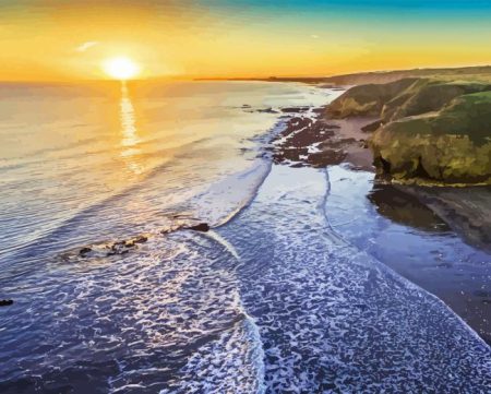 Seaham Sunset Diamond Painting