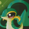 Snivy From Pokemon Diamond Painting