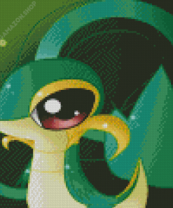 Snivy From Pokemon Diamond Painting