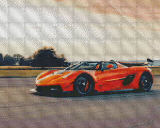 Ssc Tuatara Car Diamond Painting