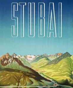 Stubai Glacier Poster Diamond Painting