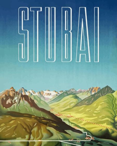 Stubai Glacier Poster Diamond Painting