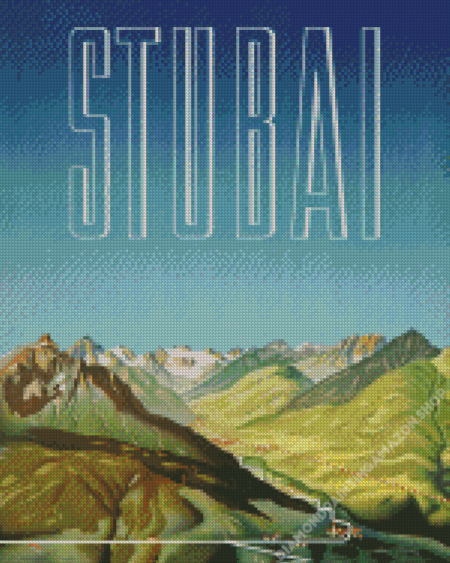Stubai Glacier Poster Diamond Painting