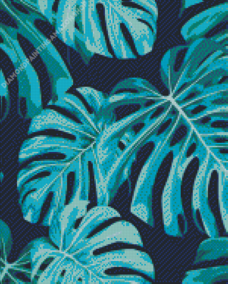 Swiss Cheese Leaves Diamond Painting